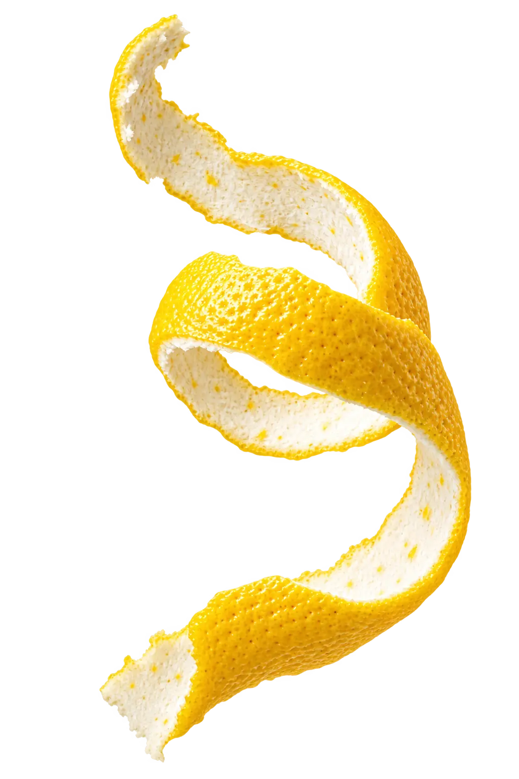decorative curly lemon peel
